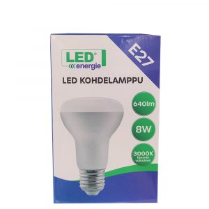 LED LAMPPU E27 8W  KOHDE R63