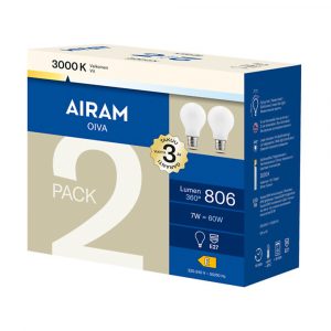 AIRAM LED 2KPL E27 806LM 3000K