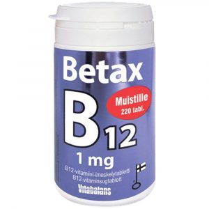 BETAX B12 1mg      220TABL. MUISTILLE