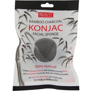 CHARCOAL KONJAC    FACIAL SPONGE