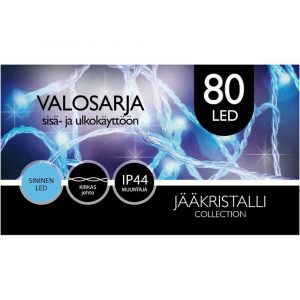 ULKOVALOSARJA 80LED SININEN/10M JOHTO
