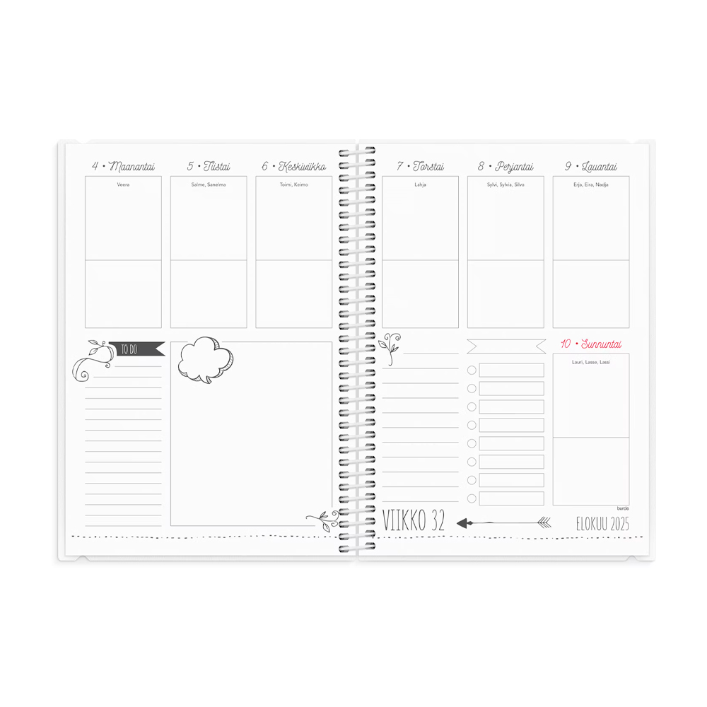 Lukuvuosikalenteri A5 Scribble Lukuvuosikalenteri A5 Scribble