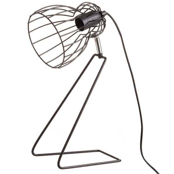 PÖYTÄVALAISIN WIRE MUSTA 15X25X38CM