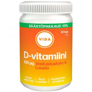 VIDA D-VITAMIINI   100µg 100+20KAPS