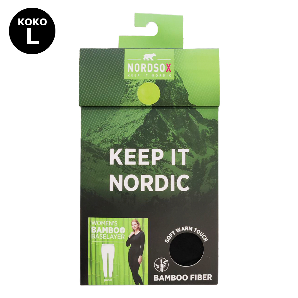 N pitkishousut     bambu musta l