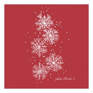 Lautasliina 33cm   Lumitähti punainen