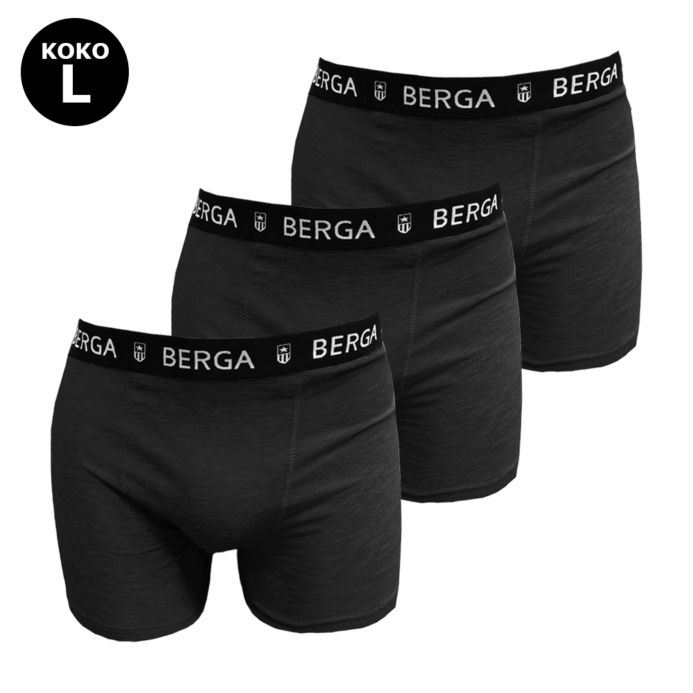 M bokserit 3-pack  musta L