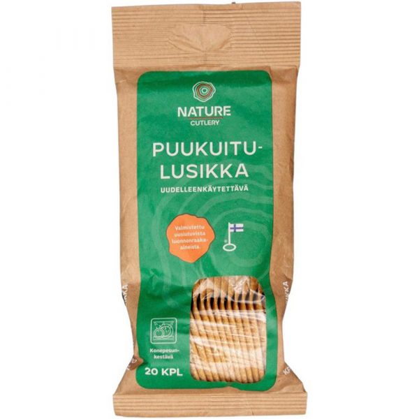 RUOKALUSIKKA       20KPL/17CM PUUKUITU