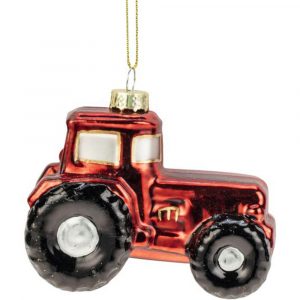 Lasitraktori 7x9cm punamusta