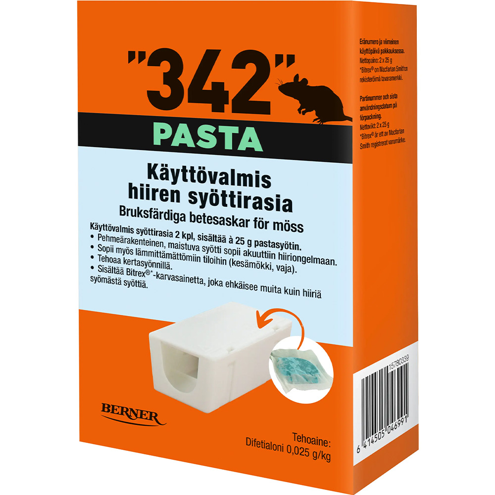 342 SYÖTTIRASIA 2x25g PASTASYÖTTI 342 SYÖTTIRASIA 2x25g PASTASYÖTTI