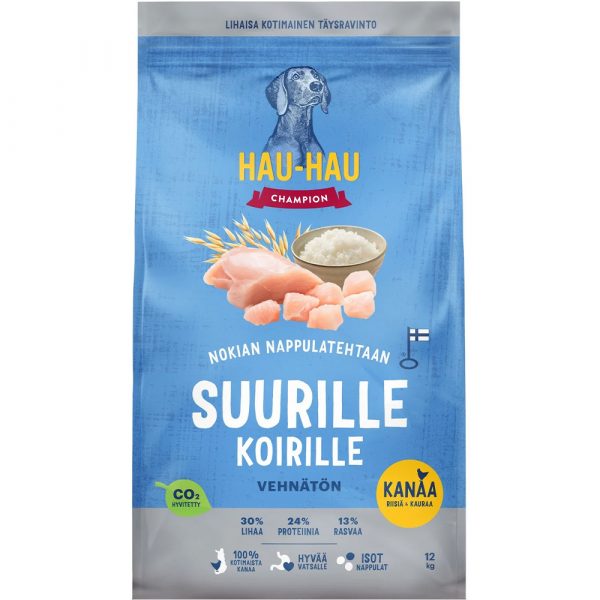 HHC SUURILLE KOIRIL KANAA,RIISIÄ&KAURAA