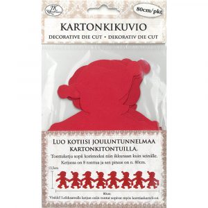 Kartonkikuvio      Tonttuketju 80cm