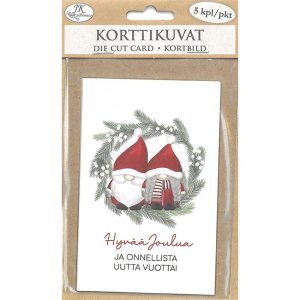 Korttikuvat 5kpl   Pukki ja muori