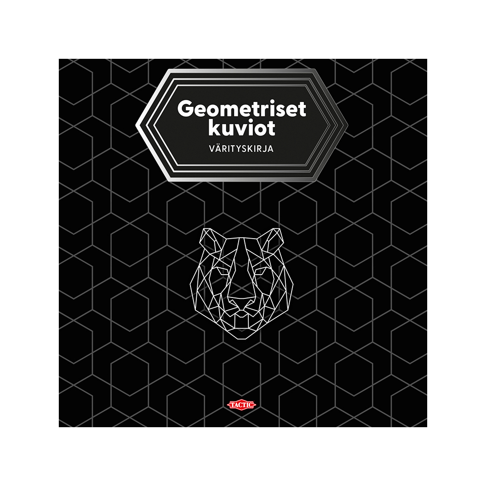 Aikuisten väritys- kirja geokuviot