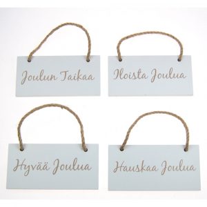 JOULUKYLTTI 12x6cm VALKOINEN  (2.95)