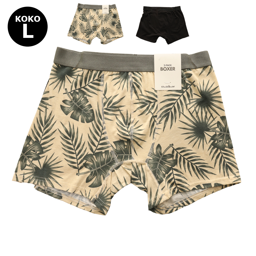 M boxerit 2-pack l kuosi/yv musta