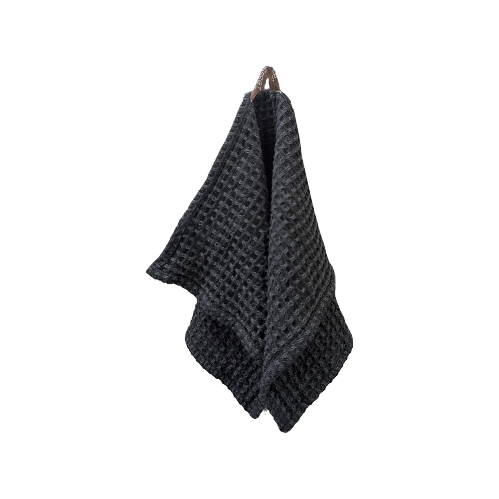 Pyyhe 30x50cm      vohveli musta