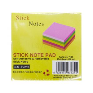 MUISTILAPPU STICK  76x76x37mm