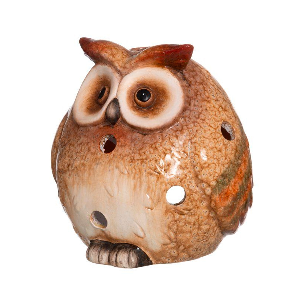 Kynttilälyhty pöllö 18cm Kynttilälyhty pöllö 18cm