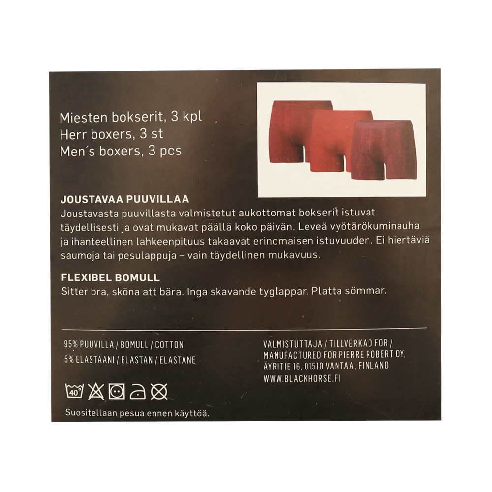 M boxerit BH 3pack lahjapkt 7813 M M boxerit BH 3pack lahjapkt 7813 M