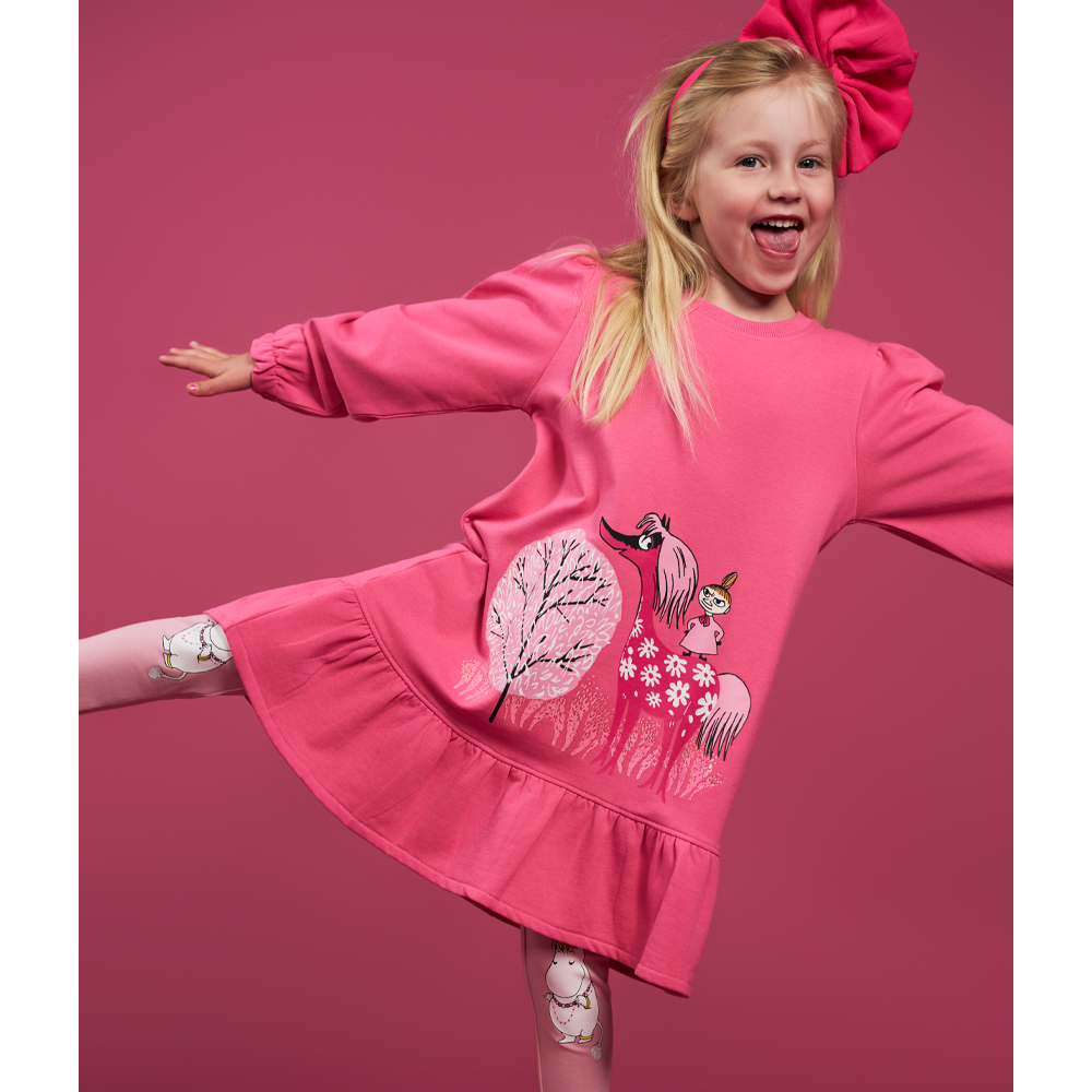 T Muumi mekko Kikka pinkki 122 T Muumi mekko Kikka pinkki 122