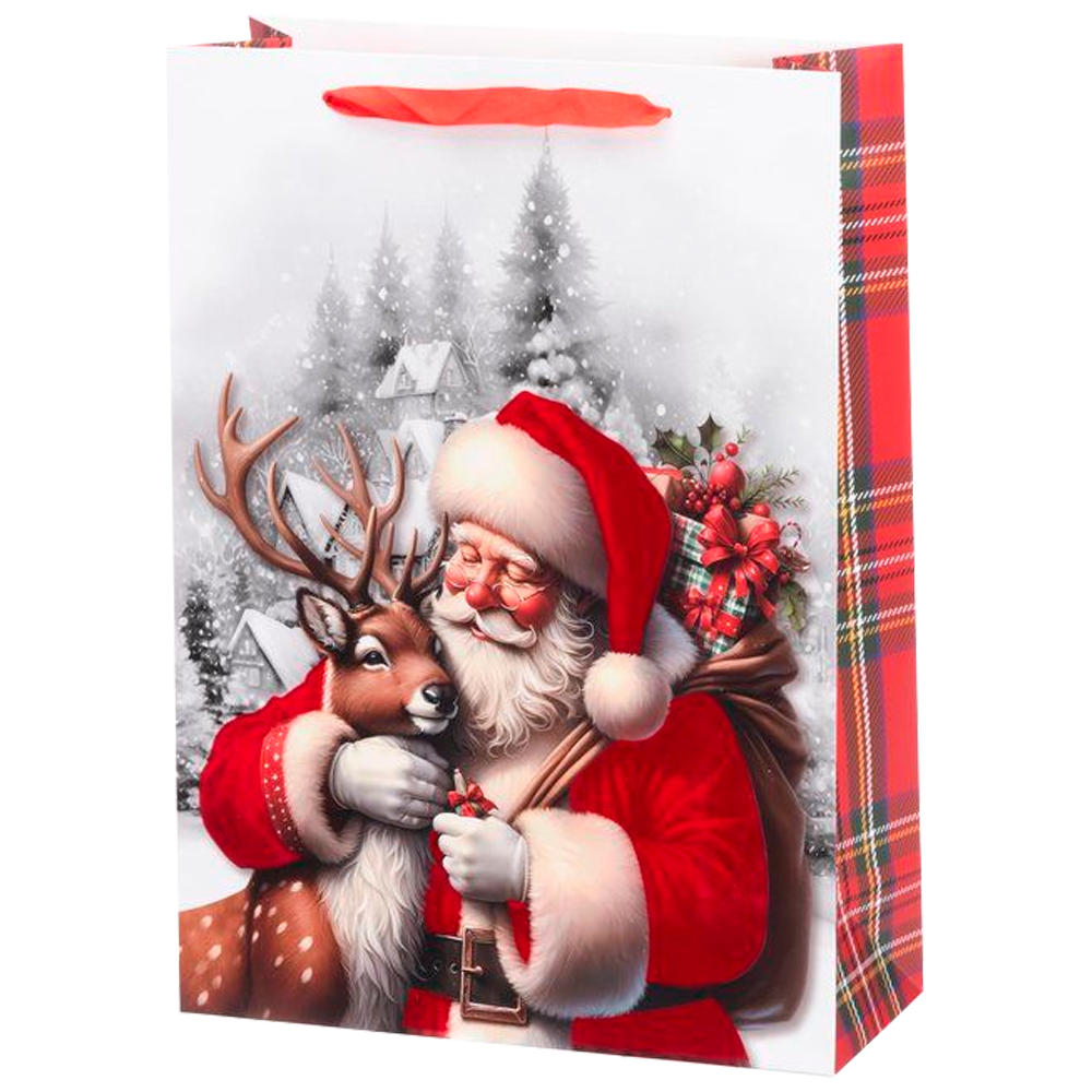 Lahjakassi pukki   ja peura 30x42x12cm