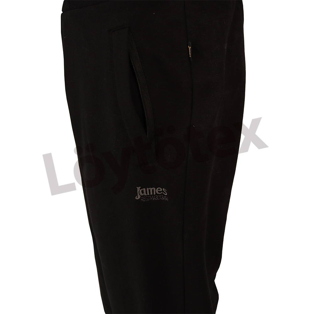 M collegehousut JAMES l musta M collegehousut JAMES l musta