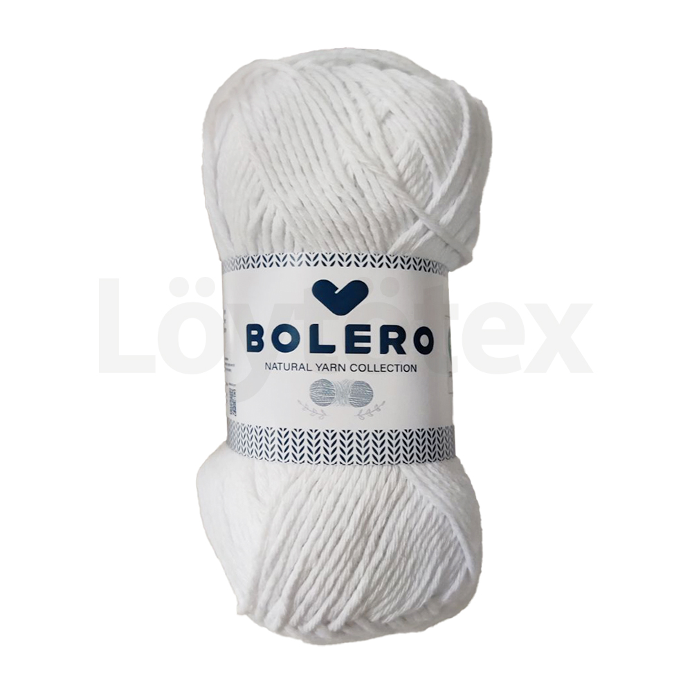 BOLERO Slim Cotton 50g 02 valkoinen BOLERO Slim Cotton 50g 02 valkoinen