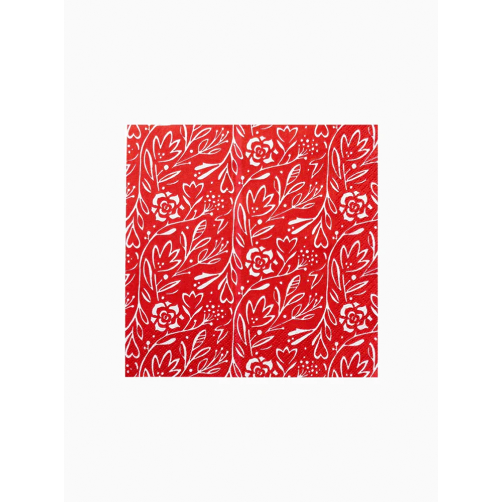 Lautasliina 33cm   Saana punainen