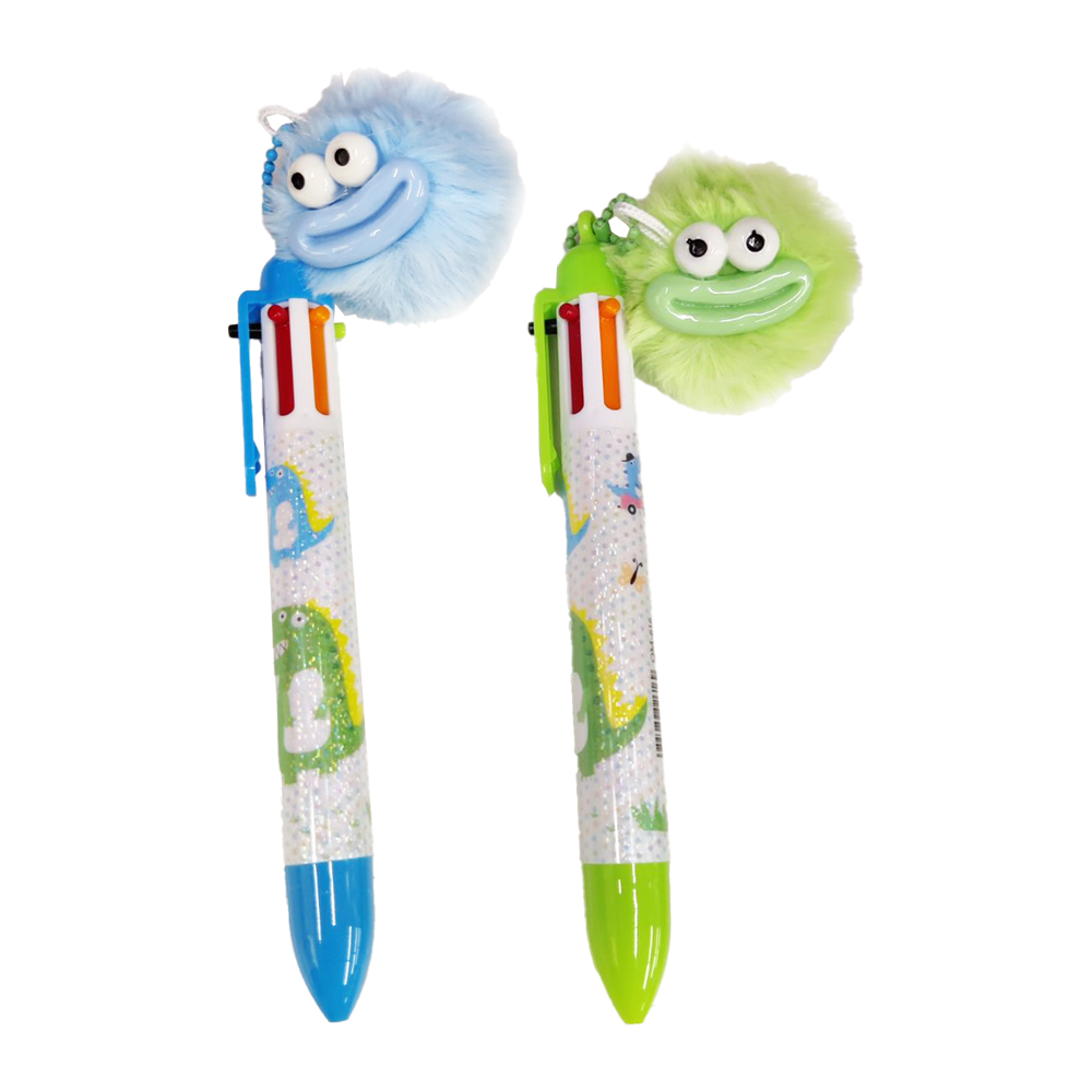 Monivärinen pompom Kuulakärkikynä Monivärinen pompom Kuulakärkikynä