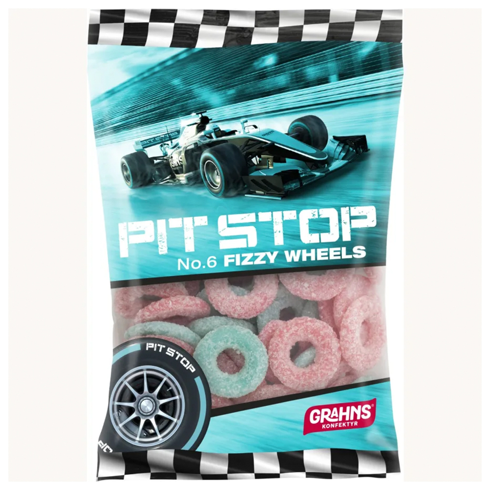 PIT STOP Fizzy     wheels 50g