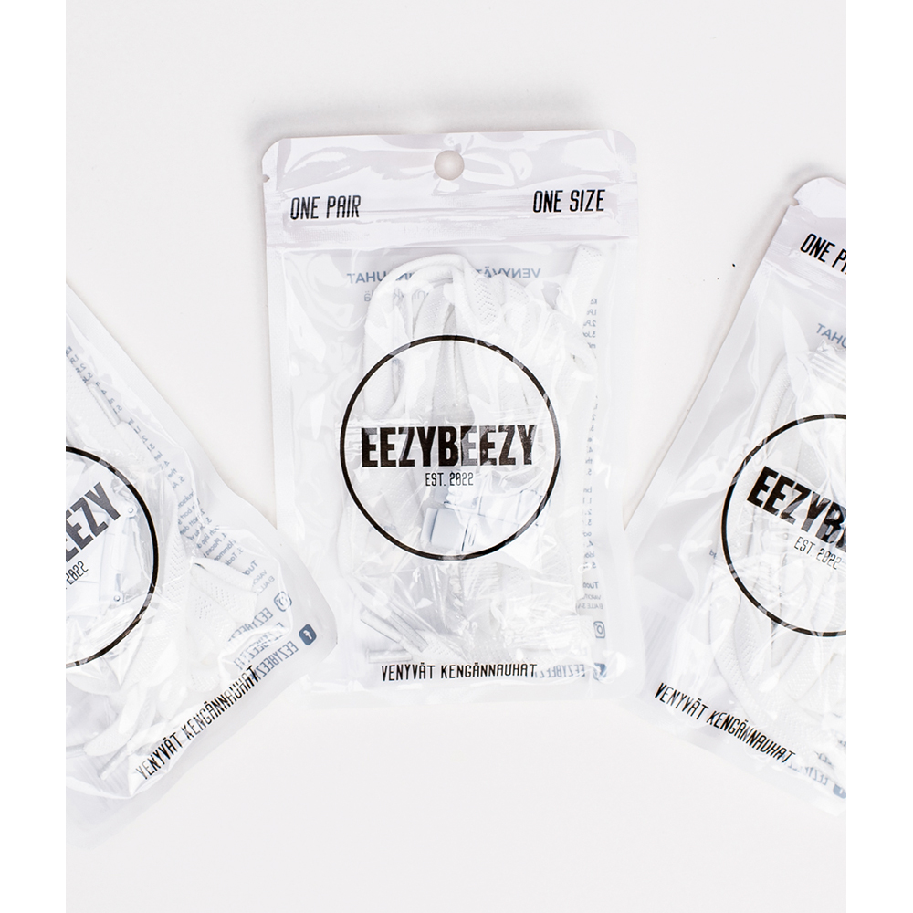 EEZYBEEZY venyvät kengännauhat valk. EEZYBEEZY venyvät kengännauhat valk.