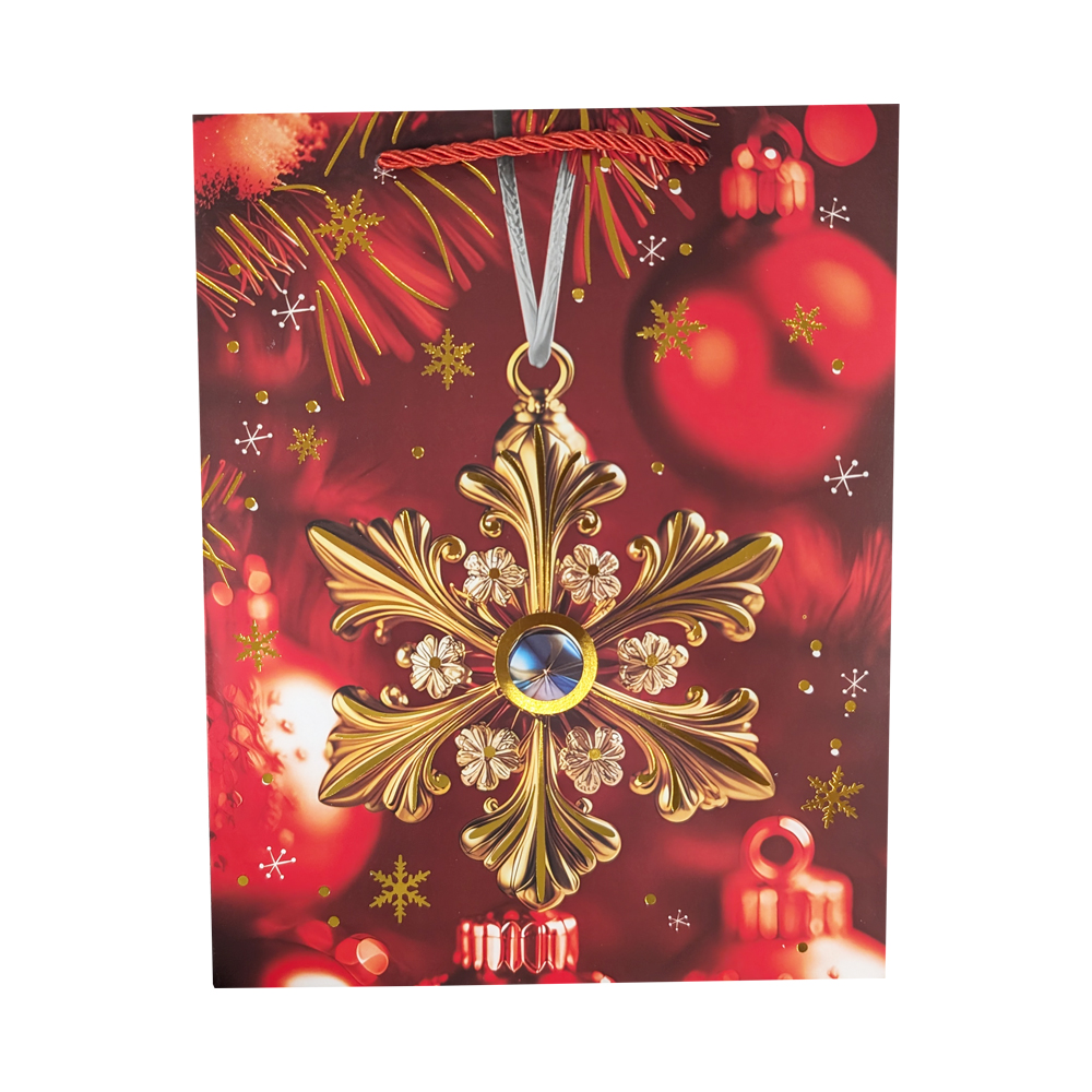 Lahjakassi 30x42cm punainen joulu Lahjakassi 30x42cm punainen joulu