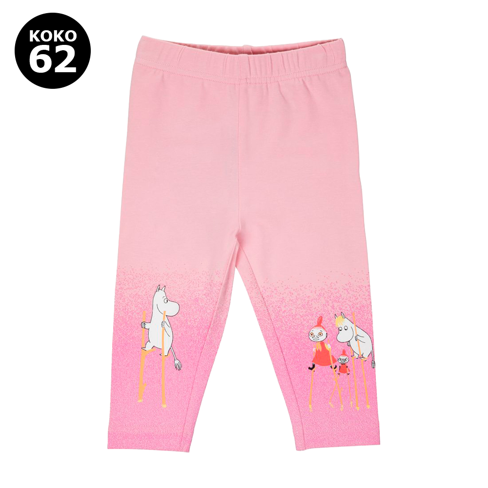 V Muumi leggingsit vaaleanpunainen 62