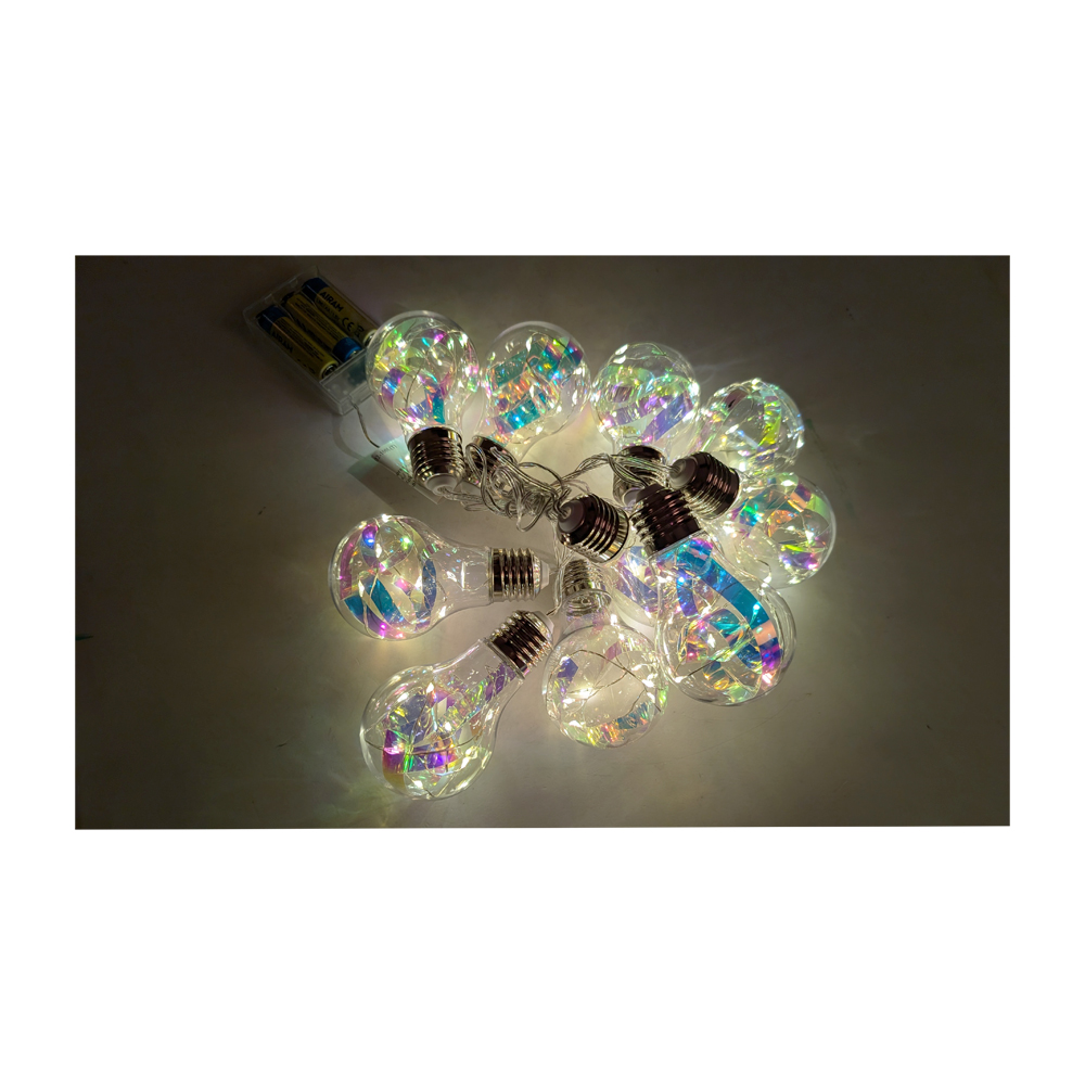 Valosarja PET 10Led -lamppua paristok. Valosarja PET 10Led -lamppua paristok.