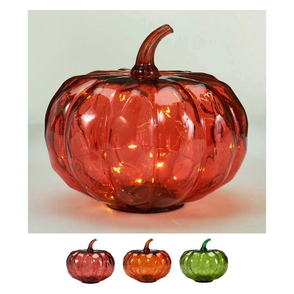 Led lasikurpitsa   17cm ajastimella