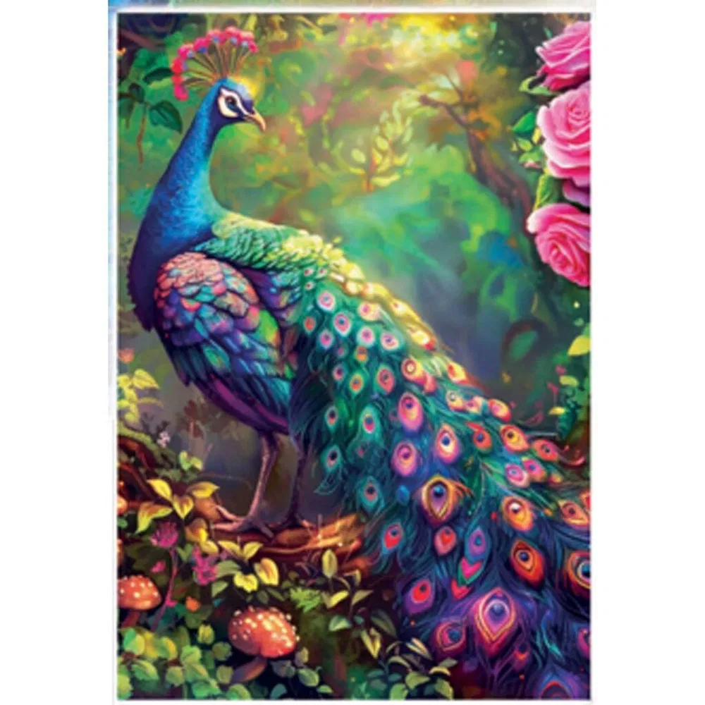 Palapeli 1000 Pea- cock Garden EDUCA