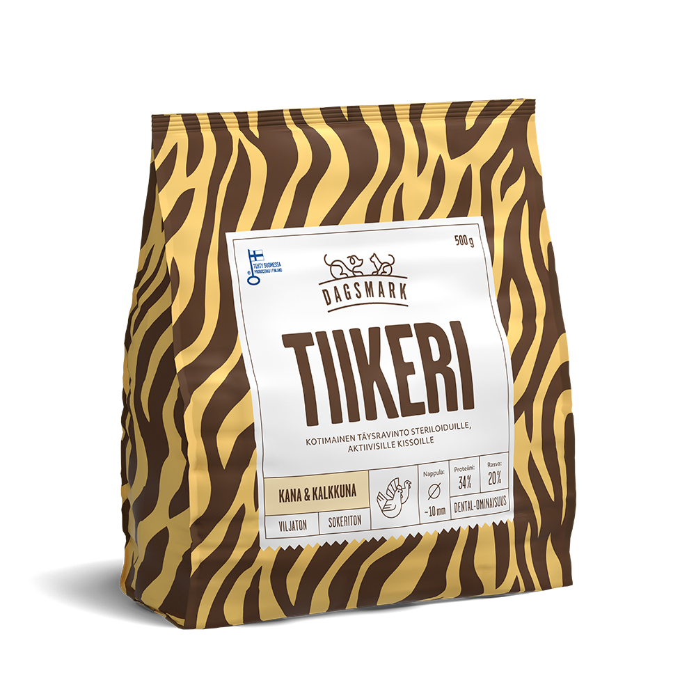 DAGSMARK Tiikeri   500g kana-kalkkuna