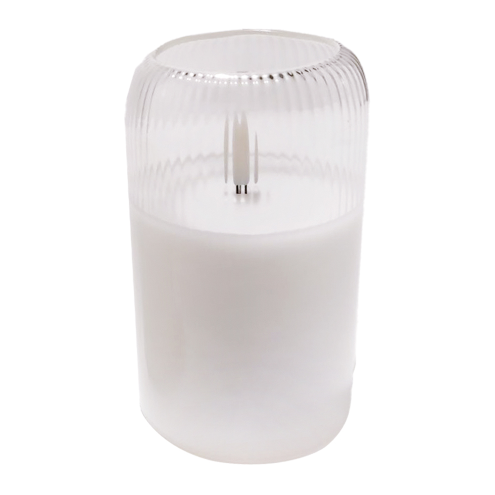 Led 3D kynttilä    lasi 7,5x12,5cm