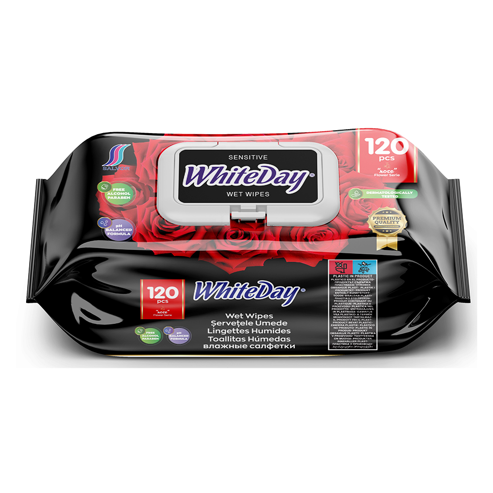 WHITEDAY Rose      kosteuspyyhe 120kpl