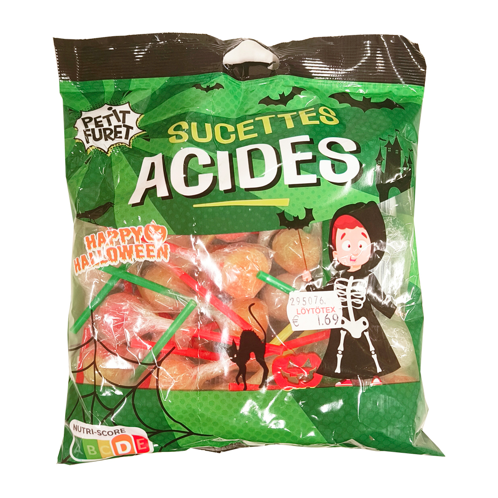 tikkaripussi 200g  sucettes acid(1.69)