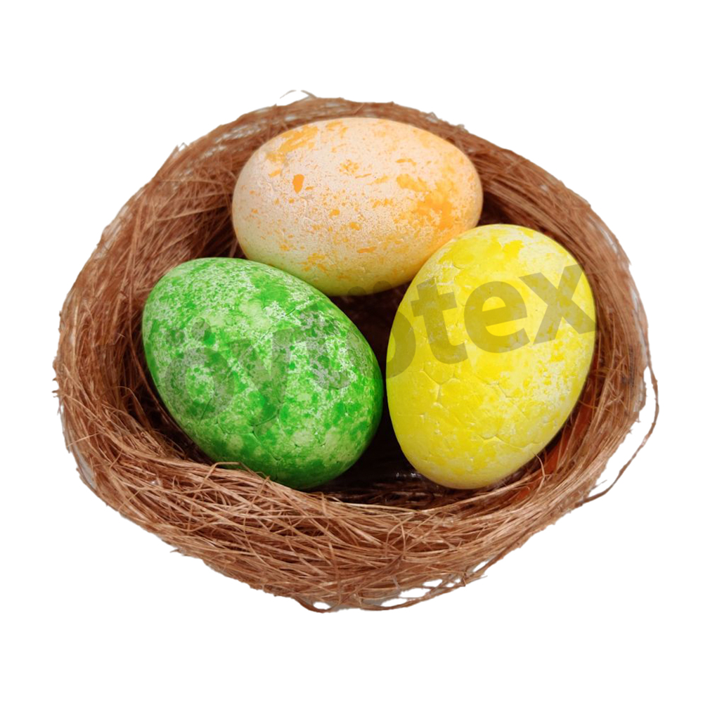 Pääsiäismunat 3kpl pesässä 3x4cm