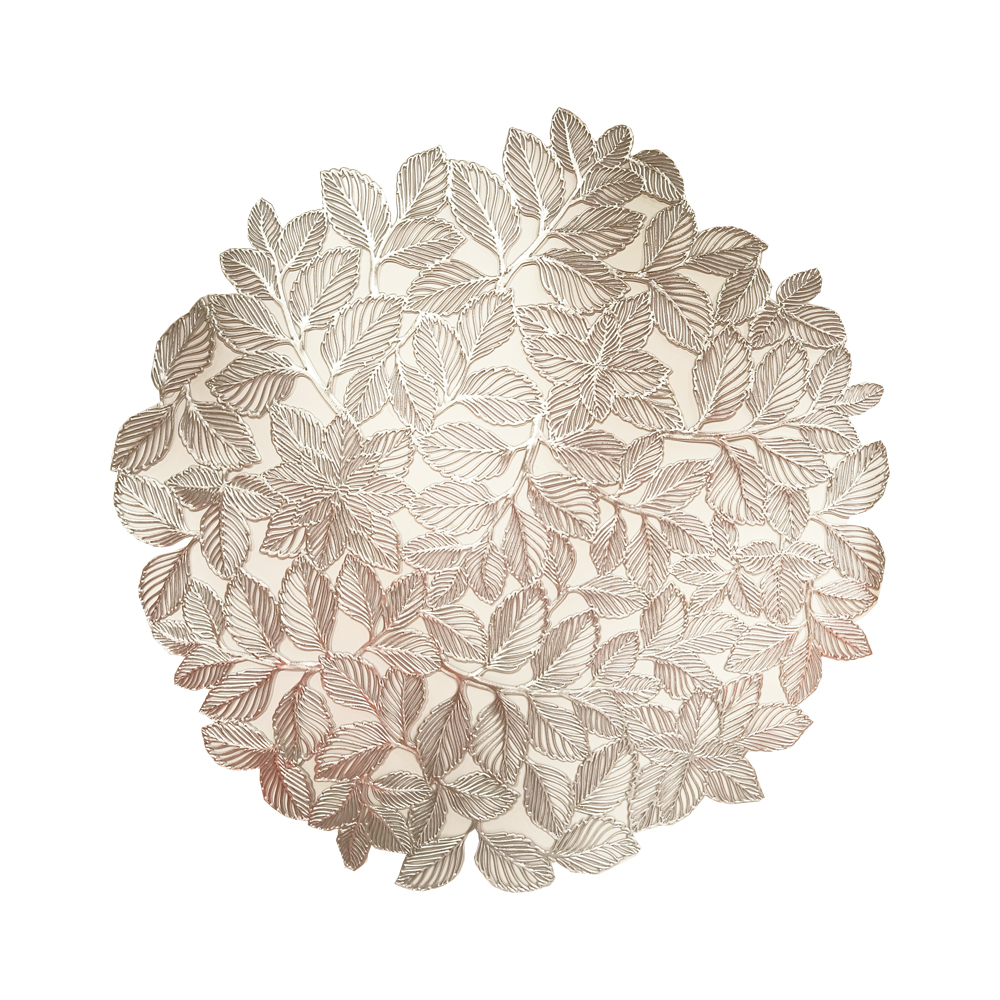 Tabletti 38cm      pyöreä hopea