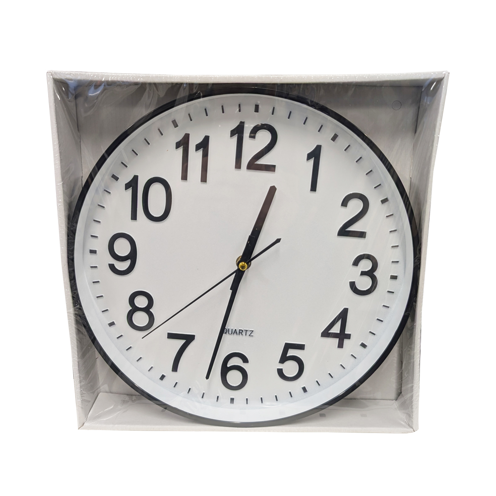 Seinäkello 30cm muovikehys Seinäkello 30cm muovikehys