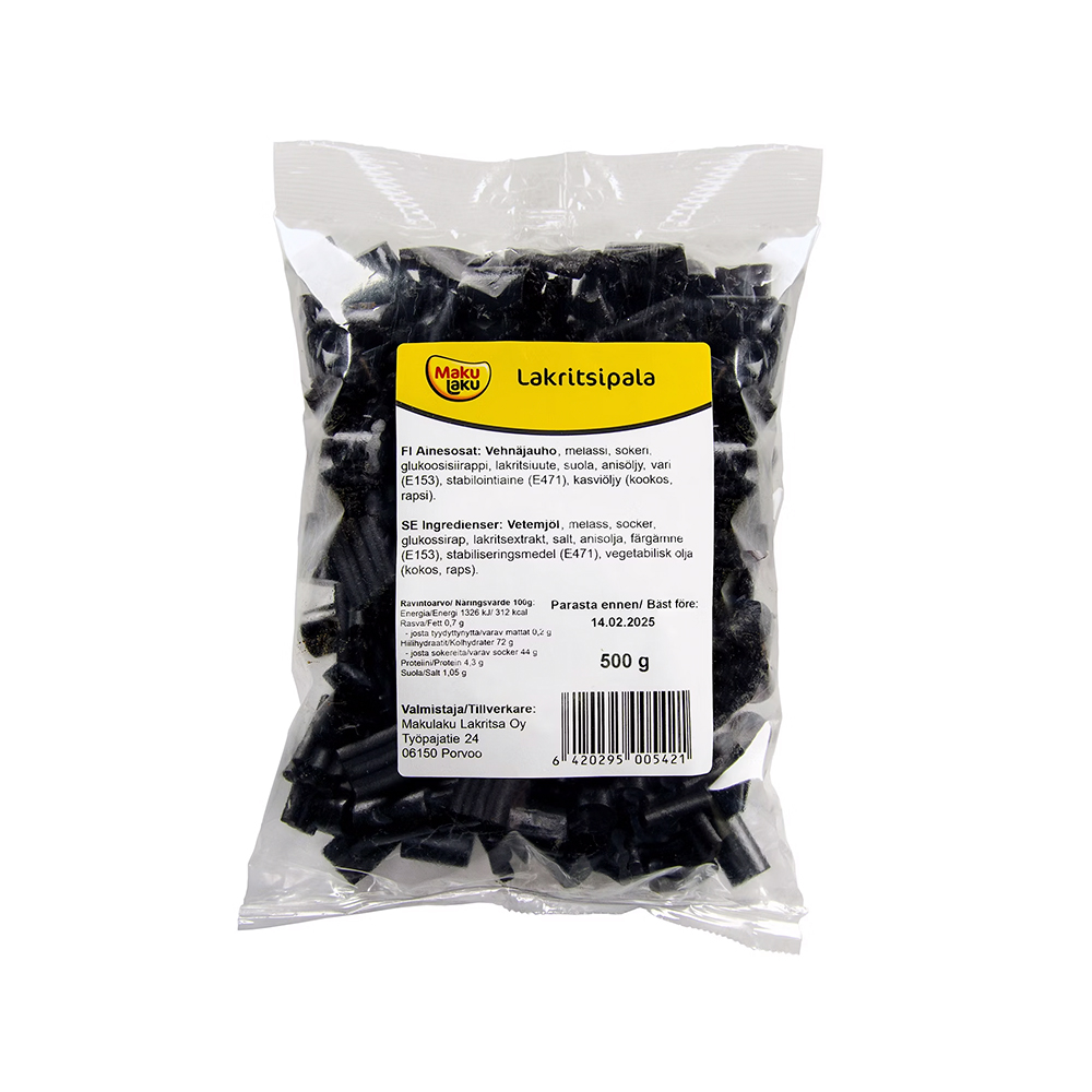 MAKULAKU           lakritsipala 500g