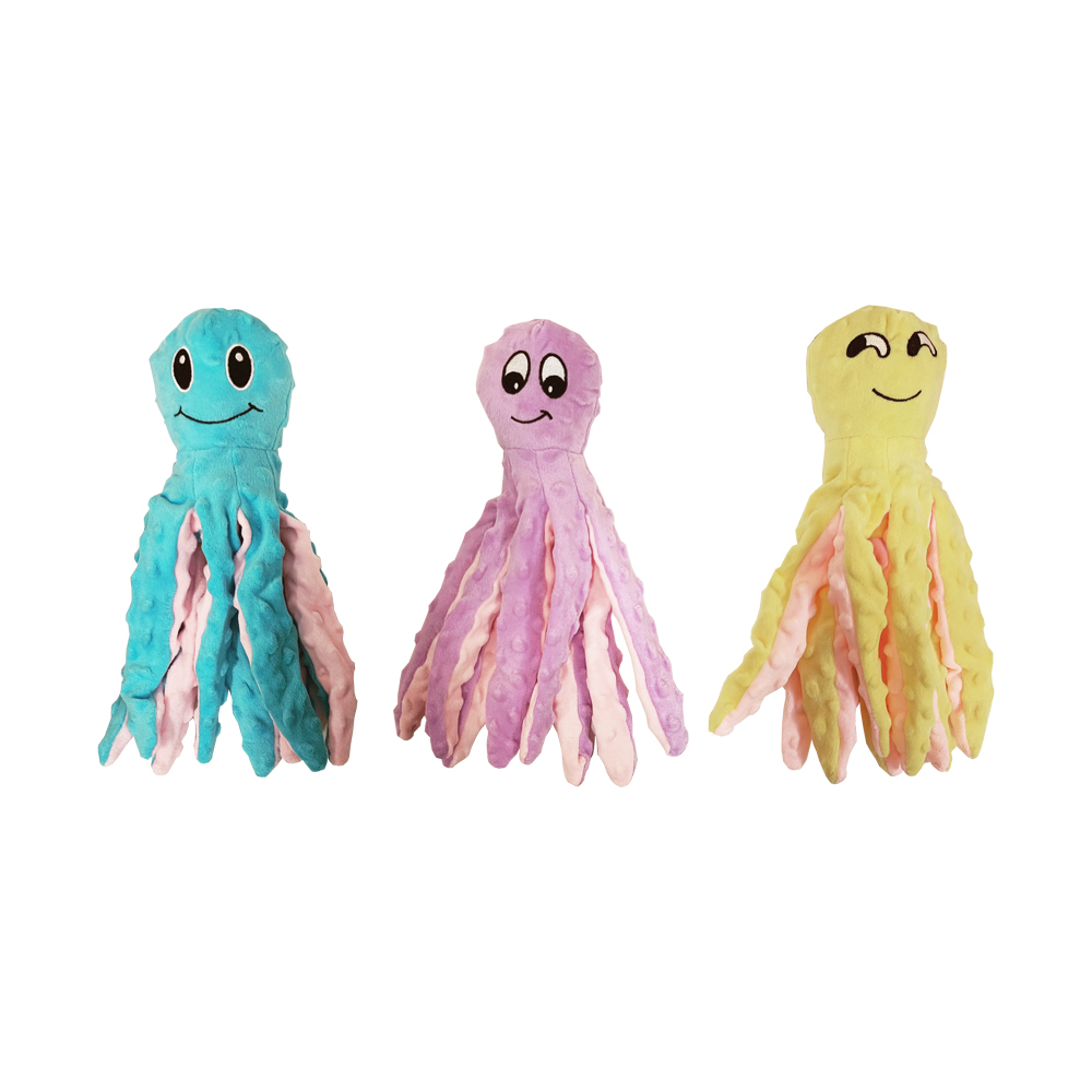 koiran pehmolelu   mustekala 8x33cm