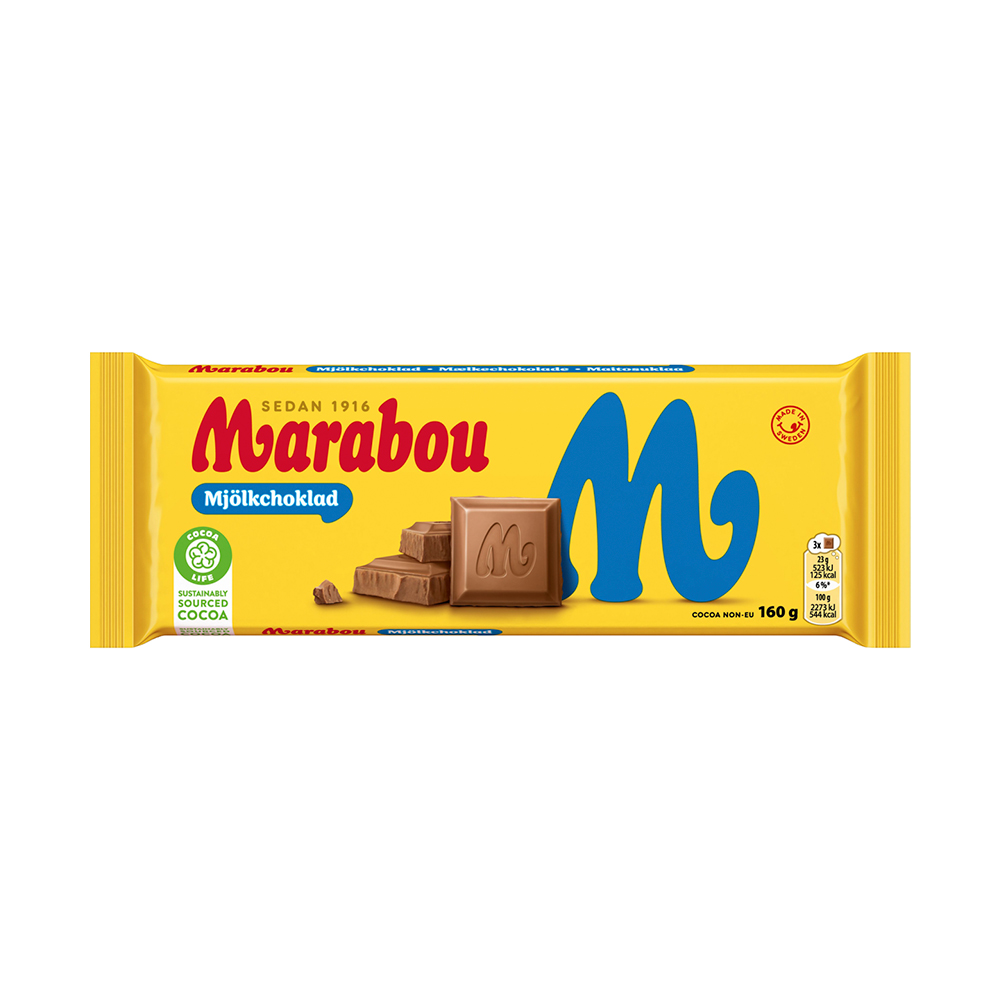 MARABOU 160g       mjölkchoklad