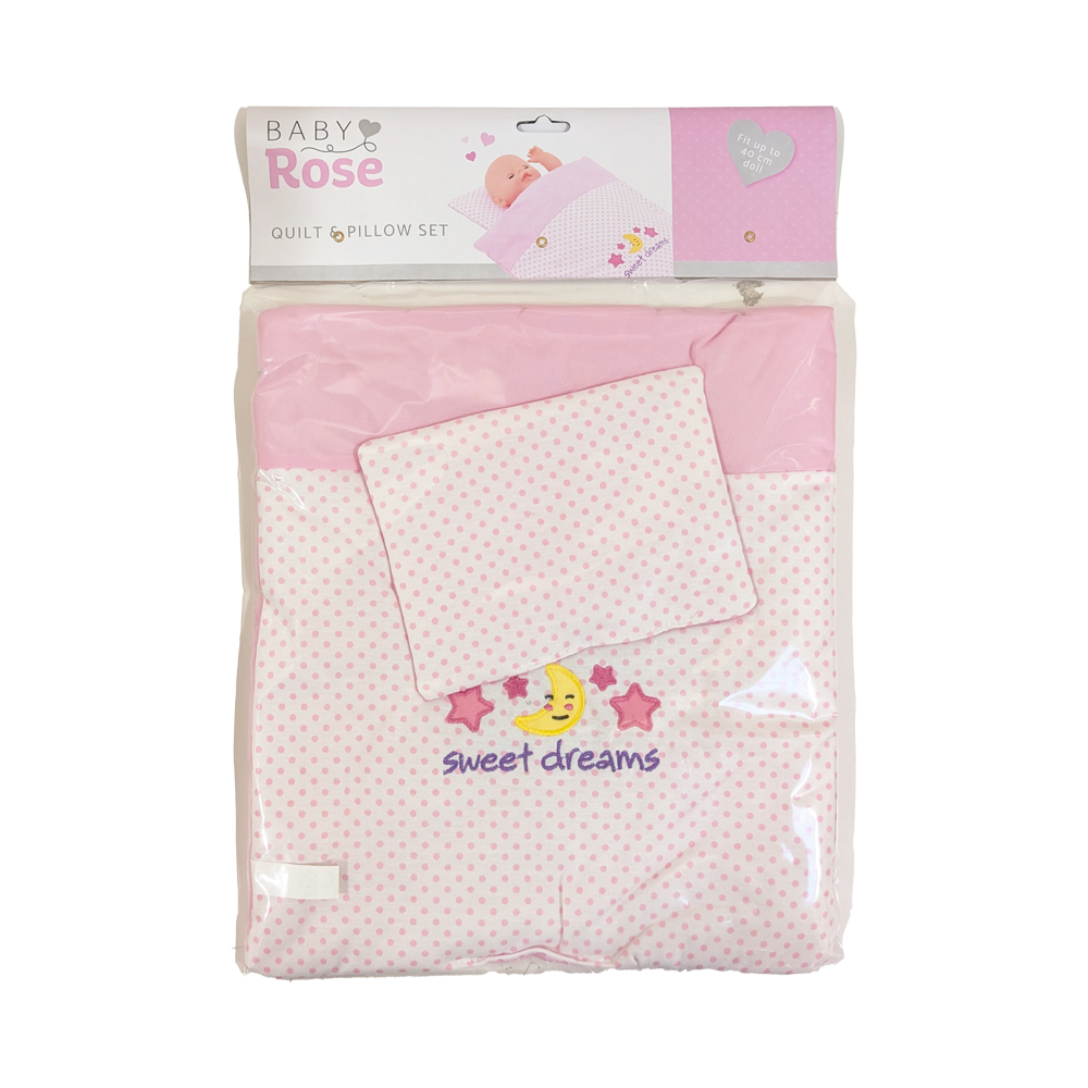 Vauvanuken peitto+ tyyny Baby Rose