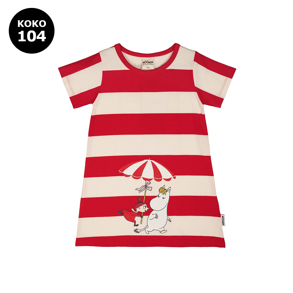 L mekko Muumi      punainen 104