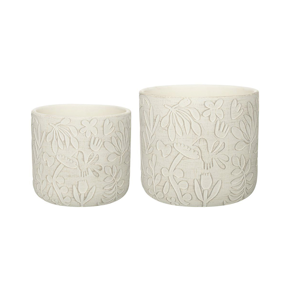 Ruukku 17x15cm     Paradise valkoinen